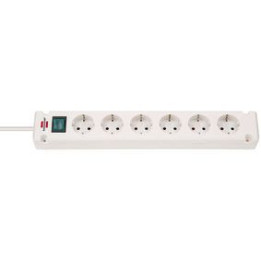Multiprise 6 voies - Blanc TYPE F - 1150650326 | Nedis 
