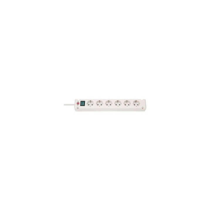 Multiprise 6 voies - Blanc TYPE F - 1150650326 | Nedis 