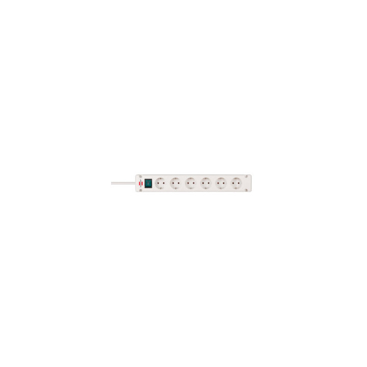 Multiprise 6 voies - Blanc TYPE F - 1150650326 | Nedis 