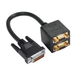 Adaptateur DVI-I male - 2 VGA femelle | Générique 