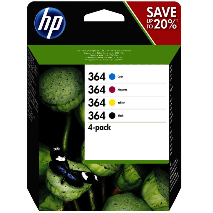 Pack Cartouches Noire et Couleurs HP 364 - N9J73AE | HP 