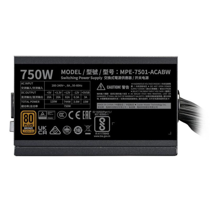 MWE 750W V3 ATX 3.1 - 80+ BRONZE 