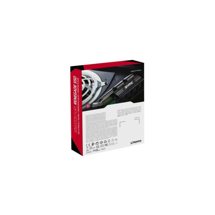 Kingston Technology 4000G RENEGADE PCIe 4.0 NVMe SSD W/ Radiateur de dissipation thermique 