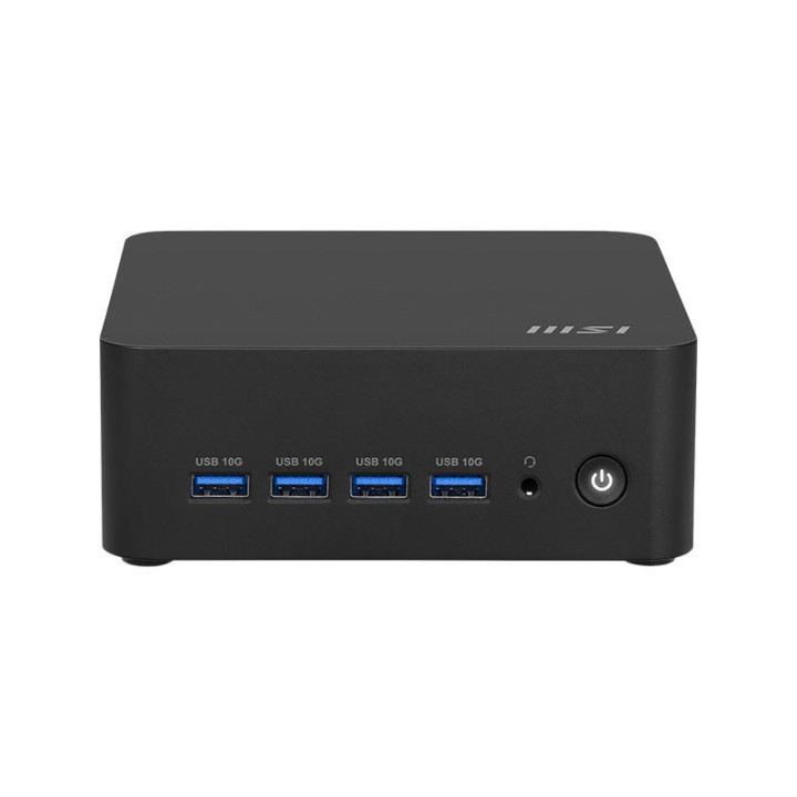 MSI Cubi Z AI 8M AMD Ryzen 9 8945HS Barebone 0.9L sized PC Noir AMD SoC 4 GHz Haut-parleurs intégrés 
