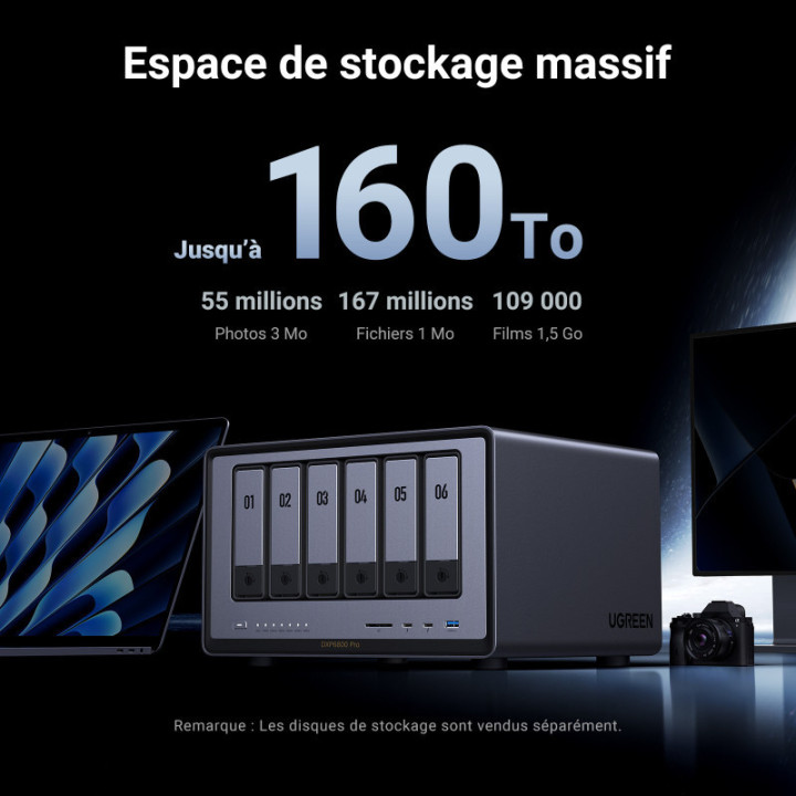 UGREEN Serveur NAS 6 Baies *DXP6800 Pro 