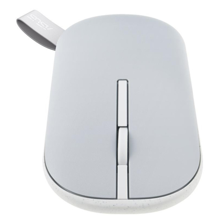 ASUS Marshmallow Mouse MD100 souris Bureau Ambidextre RF sans fil + Bluetooth Optique 1600 DPI 