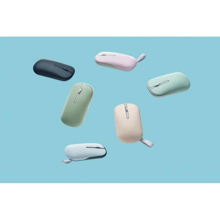 ASUS Marshmallow Mouse MD100 souris Bureau Ambidextre RF sans fil + Bluetooth Optique 1600 DPI 