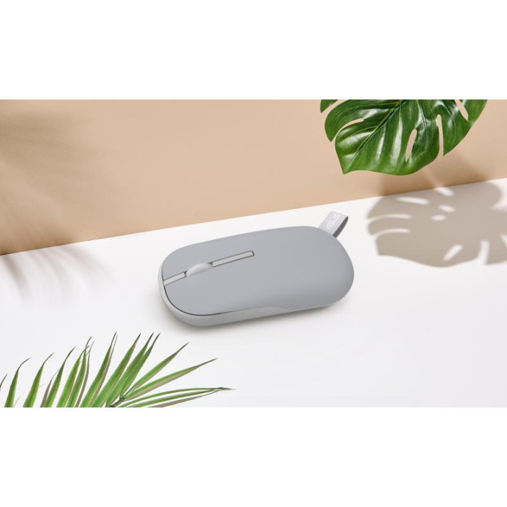 ASUS Marshmallow Mouse MD100 souris Bureau Ambidextre RF sans fil + Bluetooth Optique 1600 DPI 