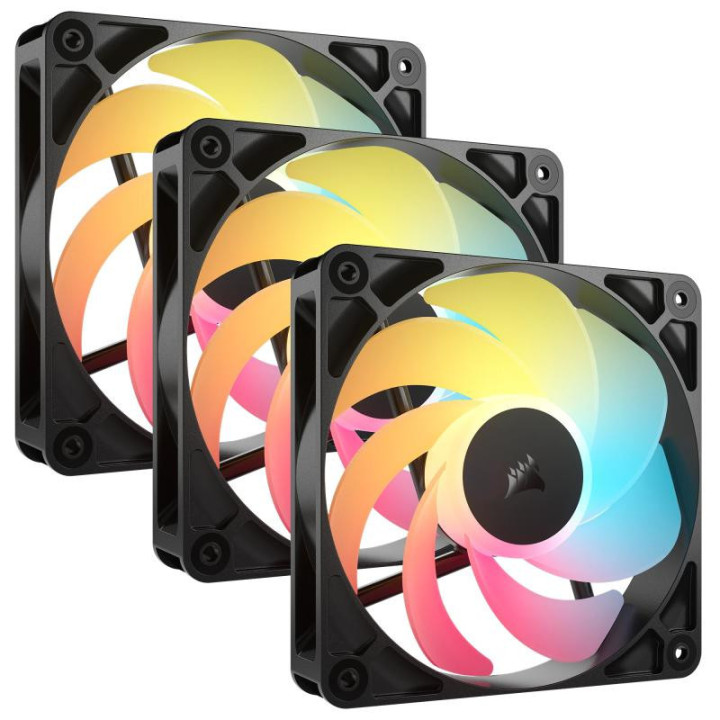 Corsair RS120-R ARGB Boitier PC Ventilateur 12 cm Noir 3 pièce(s) 