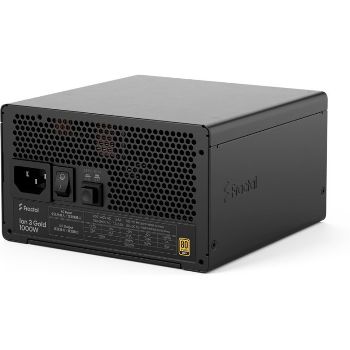 FRACTAL Ion 3 Gold 1000W Black, EU Cord 
