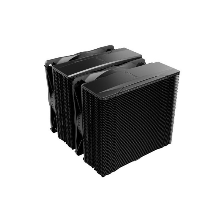 be quiet! PURE ROCK PRO 3 Black| Ventirad double tour, socket Intel et AMD, finition noire, ARGB 