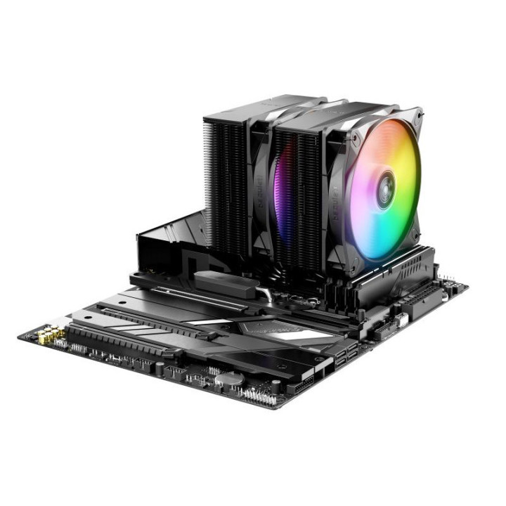 be quiet! PURE ROCK PRO 3 Black| Ventirad double tour, socket Intel et AMD, finition noire, ARGB 