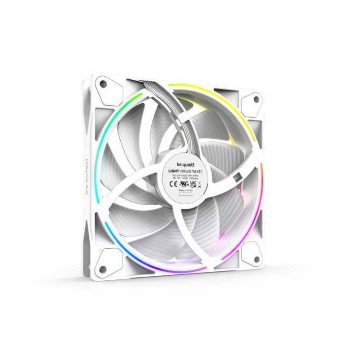 BE QUIET! LIGHT WINGS White 140mm PWM high-speed Triple-Pack 