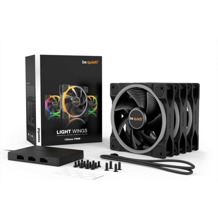 BE QUIET! LIGHT WINGS 120mm PWM Triple-Pack 