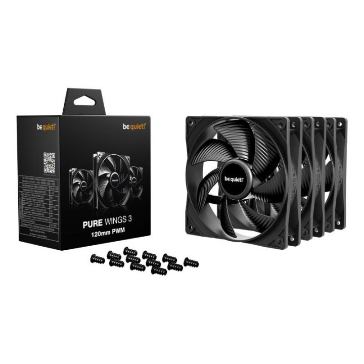 be quiet! Pure Wings 3 140 mm | Ventilateur PC silencieux | Pack de 3 