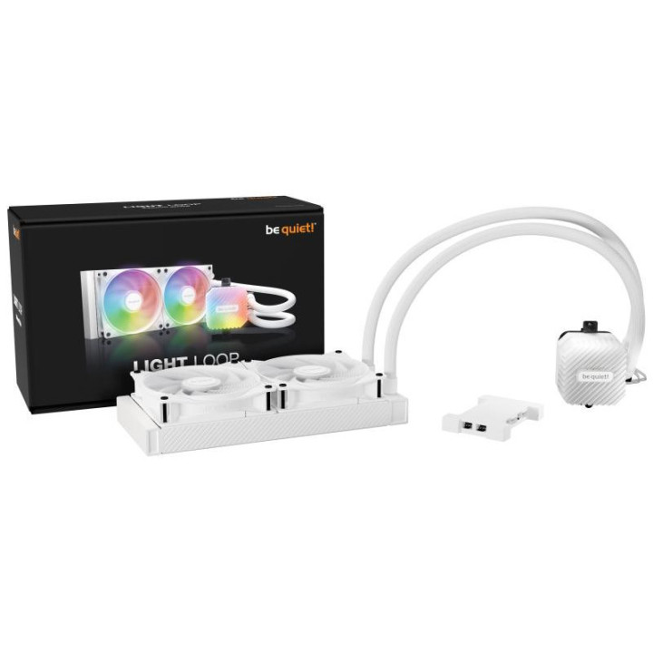be quiet! Light Loop 240 mm White | Système de refroidissement liquide tout-en-un, 240 mm, blanc, socket Intel et AMD, ARGB 