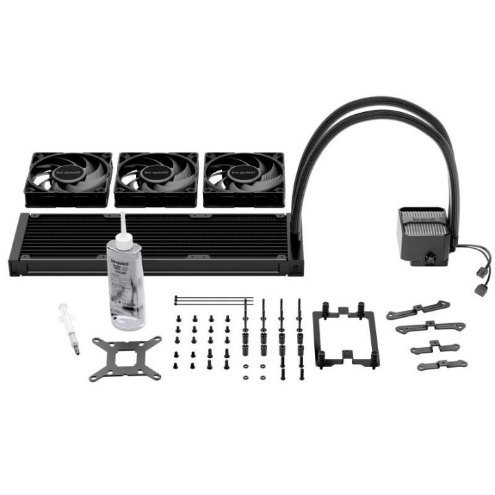 be quiet! Silent Loop 360 mm | Système de refroidissement liquide tout-en-un, 360 mm, noir, socket Intel et AMD 