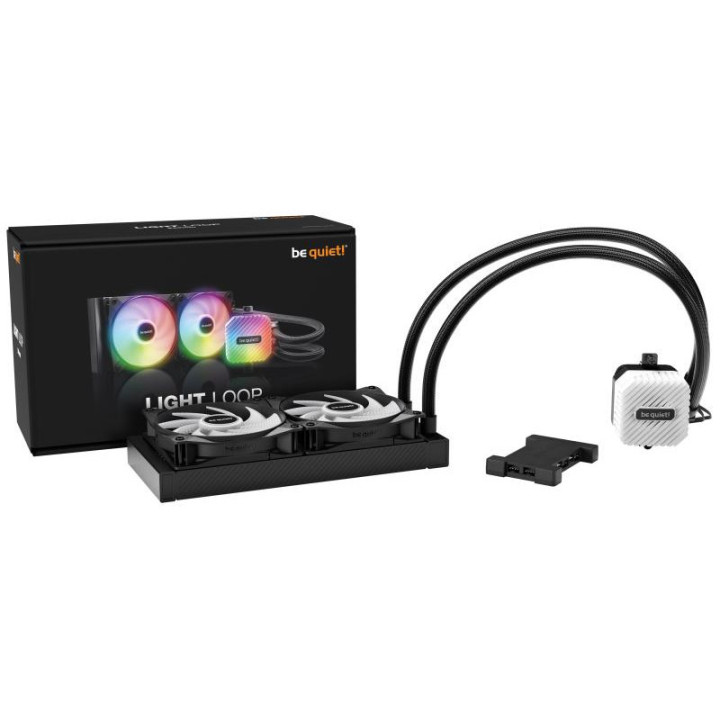 be quiet! Light Loop 240 mm | Système de refroidissement liquide tout-en-un, 240 mm, noir, socket Intel et AMD, ARGB 