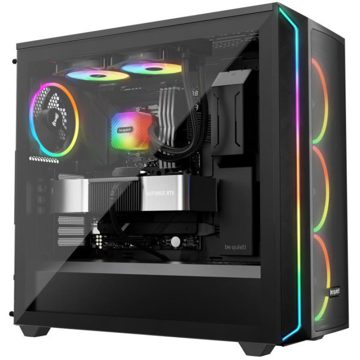 be quiet! Light Loop 240 mm | Système de refroidissement liquide tout-en-un, 240 mm, noir, socket Intel et AMD, ARGB 