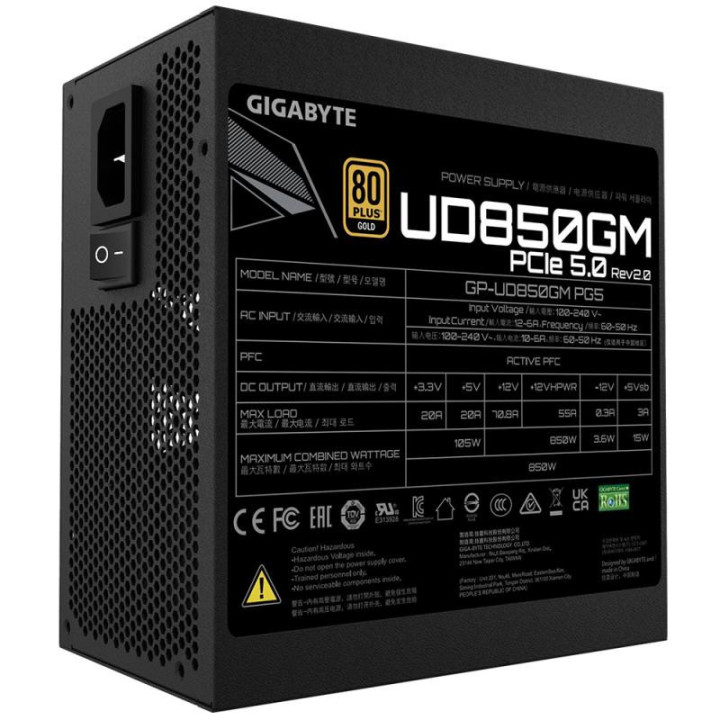 GIGABYTE 850W  - GP-UD850GM PG5 V2 