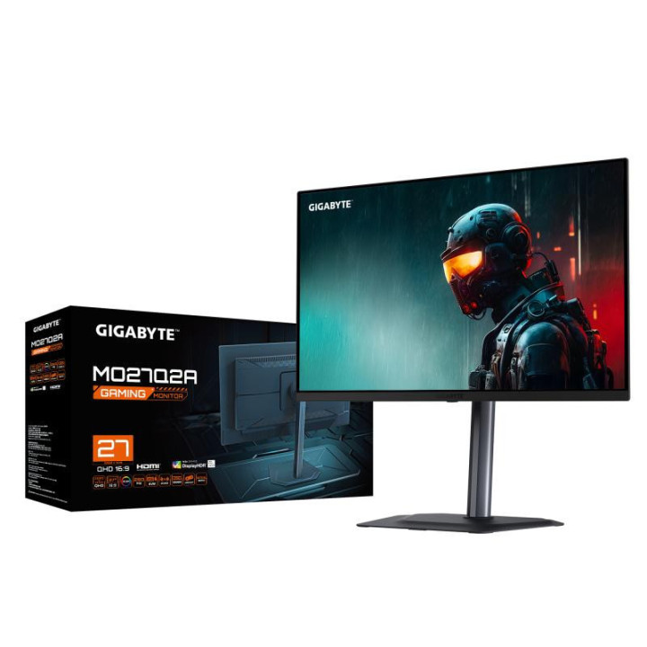 GIGABYTE MO27Q2A Moniteur de jeu OLED 2K QHD 27" - 2560 x 1440, 280Hz, 0,03ms, 250 cd/m², FreeSync Premium Pro, DisplayHDR True 
