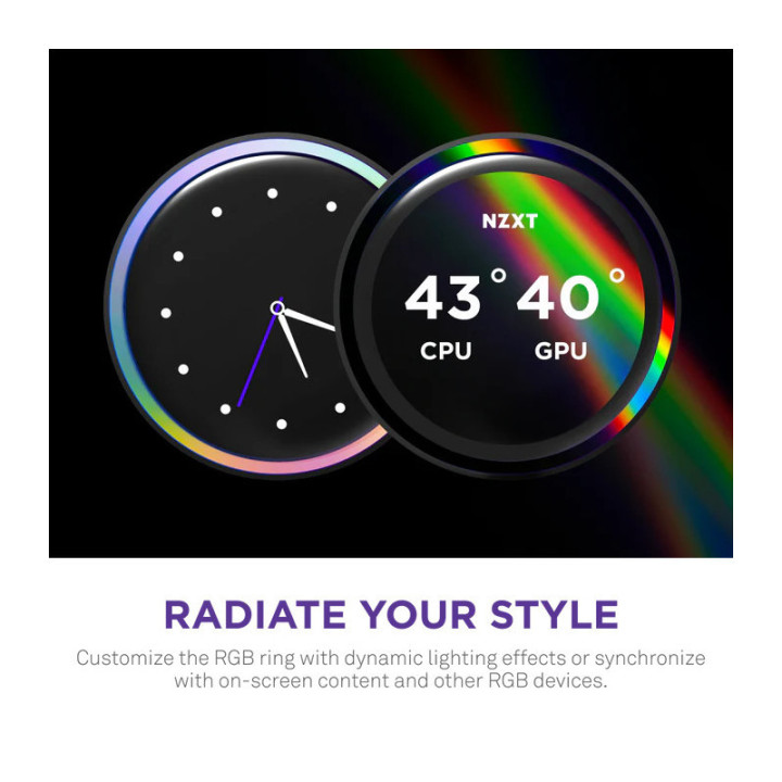 NZXT Kraken Elite 420 RGB Processeur Refroidisseur de liquide tout-en-un 14 cm Blanc 1 pièce(s) 