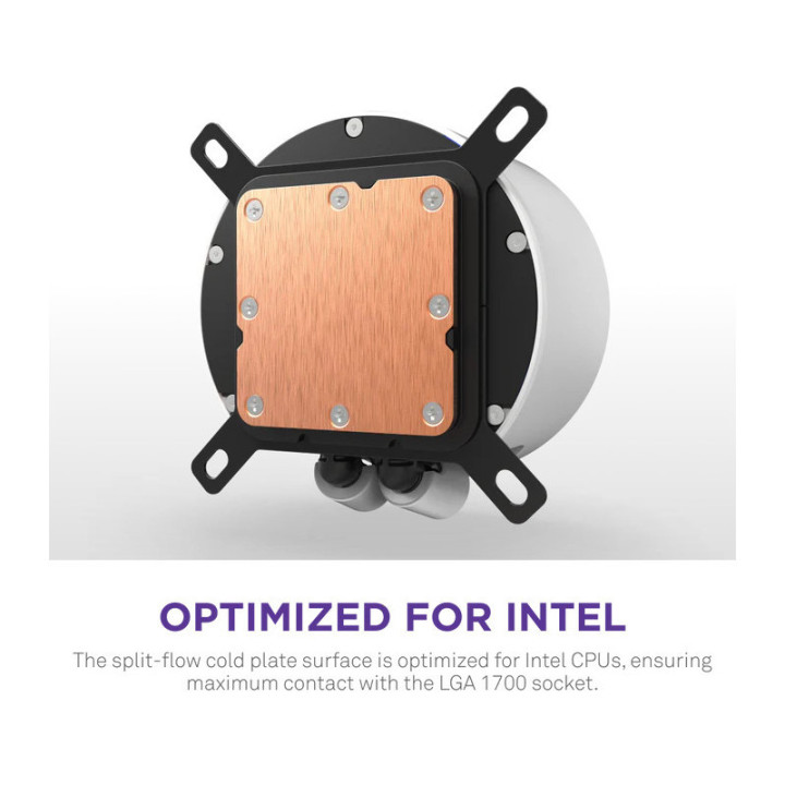 NZXT Kraken Elite 420 RGB Processeur Refroidisseur de liquide tout-en-un 14 cm Blanc 1 pièce(s) 