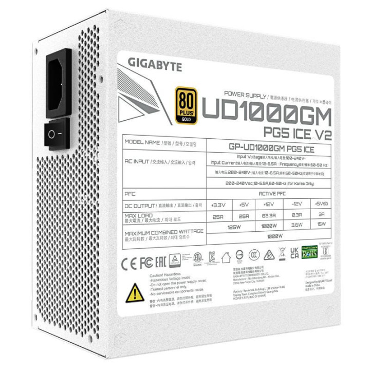 GIGABYTE 1000W  - GP-UD1000GM PG5 ICE 