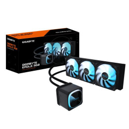 GIGABYTE EAGLE 360 Système de Refroidissement Liquide pour CPU - 3x120mm Ventilateurs ARGB, écran LCD couleur, DAISY-CHAIN, Comp