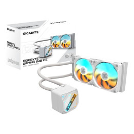GIGABYTE GAMING 240 ICE Refroidisseur Liquide pour CPU - 2x120mm Ventilateurs ARGB, mécanisme d?emboîtement coulissant, DAISY-CH