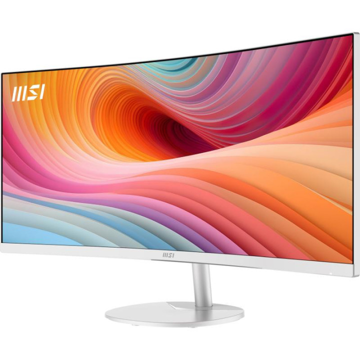 MSI Pro MP341CQW E12 écran plat de PC 86,4 cm (34") 3440 x 1440 pixels UltraWide Quad HD Blanc 