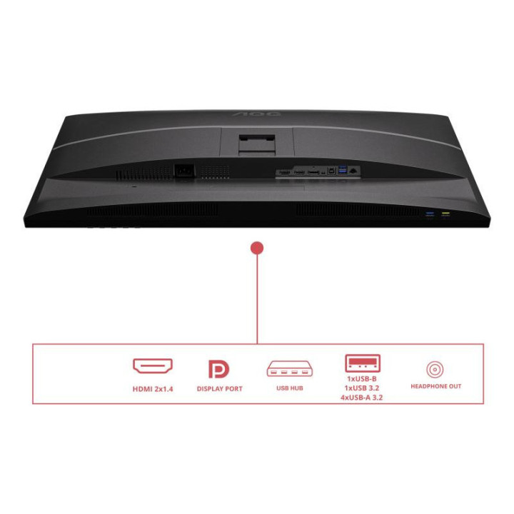 AOC E4 Q32E4U écran plat de PC 80 cm (31.5") 2560 x 1440 pixels Quad HD LED Noir 