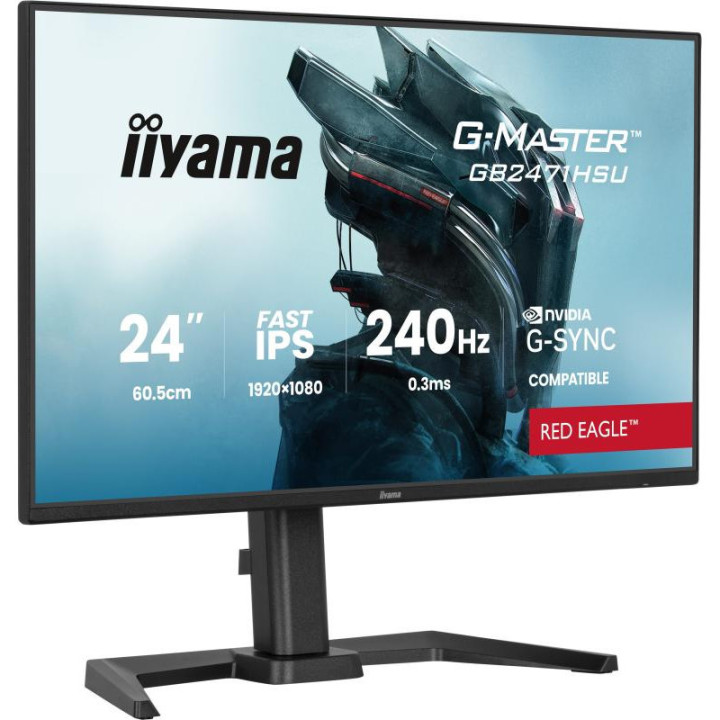 iiyama G-MASTER GB2471HSU-B1 écran plat de PC 60,5 cm (23.8") 1920 x 1080 pixels Full HD Noir 