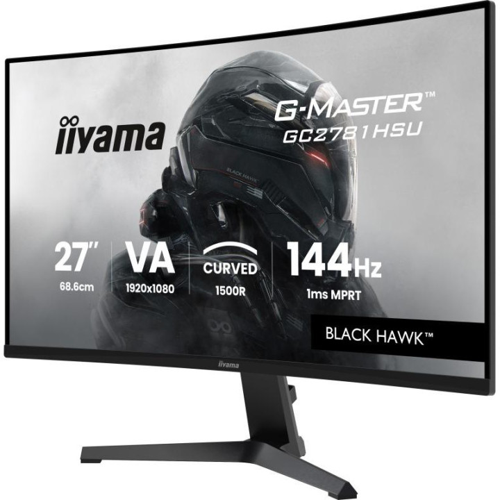 iiyama G-MASTER GC2781HSU-B1 27" 144H écran plat de PC 68,6 cm (27") 1920 x 1080 pixels Noir 