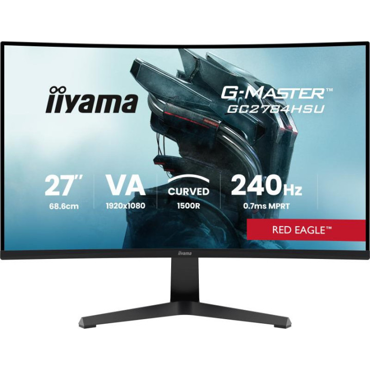iiyama G-MASTER GC2784HSU-B1 27" 240H écran plat de PC 68,6 cm (27") 1920 x 1080 pixels Noir 