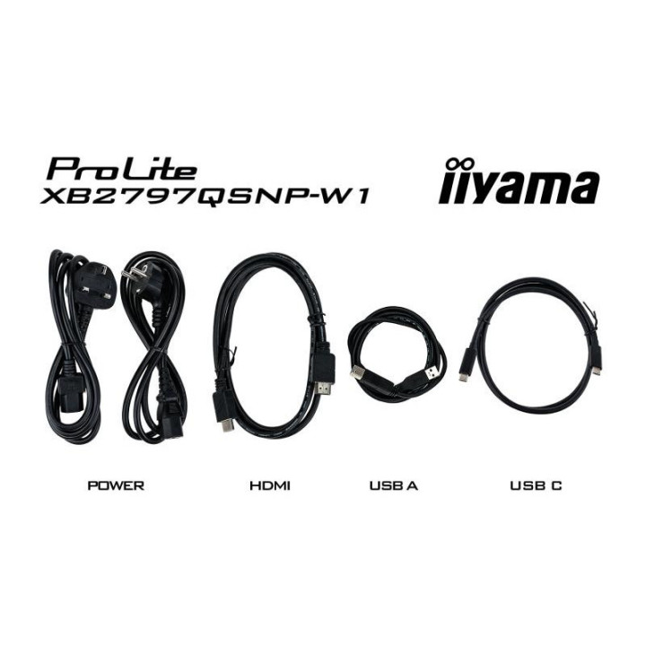 iiyama ProLite XB2797QSNP-W1 27" IPS LCD écran plat de PC 68,6 cm (27") 2560 x 1440 pixels Quad HD Blanc 