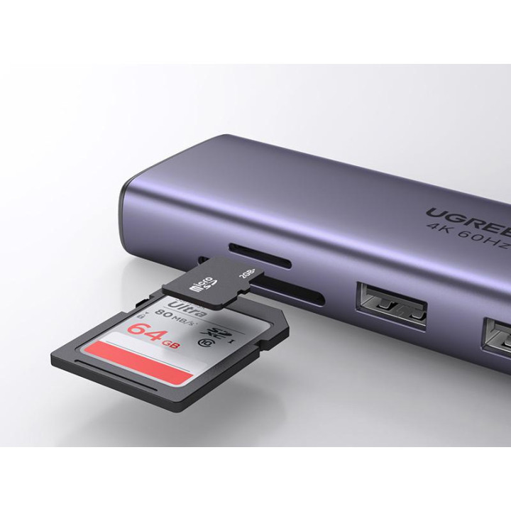 UGREEN Adaptateur Multiport 7-en-1 4K HDMI vers USB C *60515 