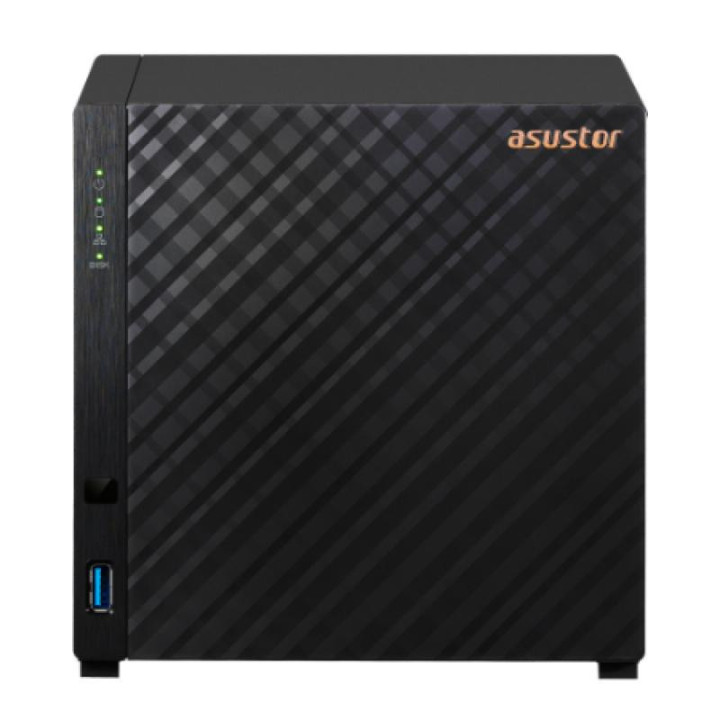 Asustor AS1204T NAS Tower Realtek RTD1619B 1 Go DDR4 0 To ADM Noir 