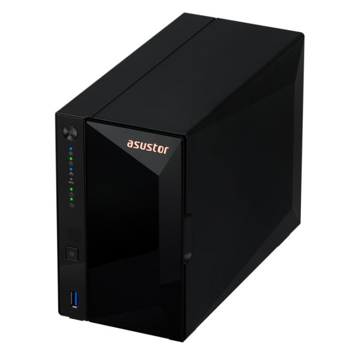 Asustor DRIVESTOR 2 Pro Gen2 AS3302T v2 NAS Realtek RTD1619B 2 Go DDR4 ADM Noir 