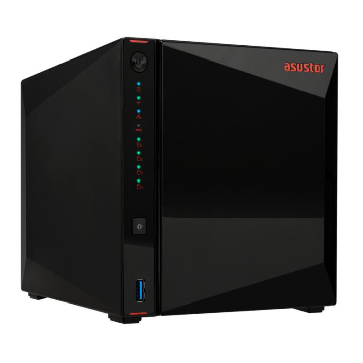 Asustor AS5404T serveur de stockage NAS Intel® Celeron® N5105 4 Go DDR4 0 To ADM Noir 