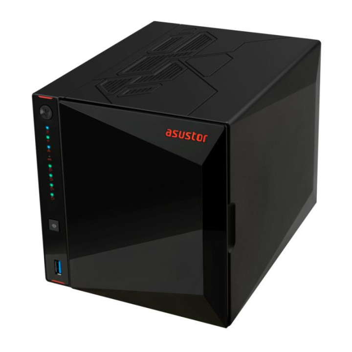 Asustor AS5404T serveur de stockage NAS Intel® Celeron® N5105 4 Go DDR4 0 To ADM Noir 