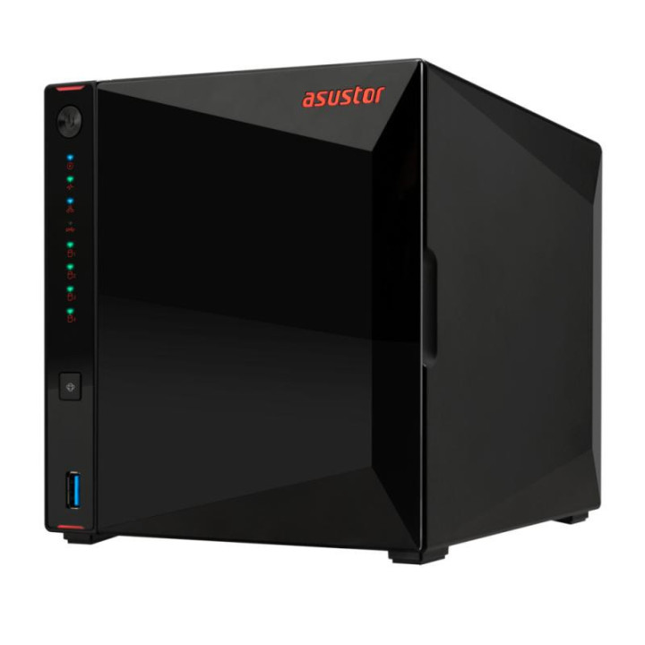 Asustor AS5404T serveur de stockage NAS Intel® Celeron® N5105 4 Go DDR4 0 To ADM Noir 