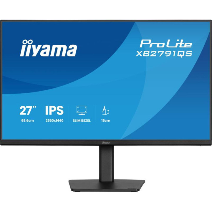 iiyama ProLite XB2791QS-B1 écran plat de PC 68,6 cm (27") 2560 x 1440 pixels Quad HD LED Noir 