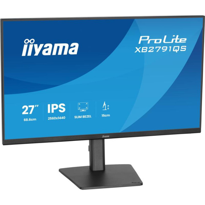 iiyama ProLite XB2791QS-B1 écran plat de PC 68,6 cm (27") 2560 x 1440 pixels Quad HD LED Noir 