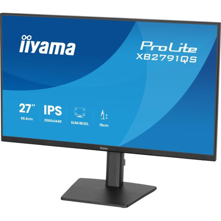 iiyama ProLite XB2791QS-B1 écran plat de PC 68,6 cm (27") 2560 x 1440 pixels Quad HD LED Noir 
