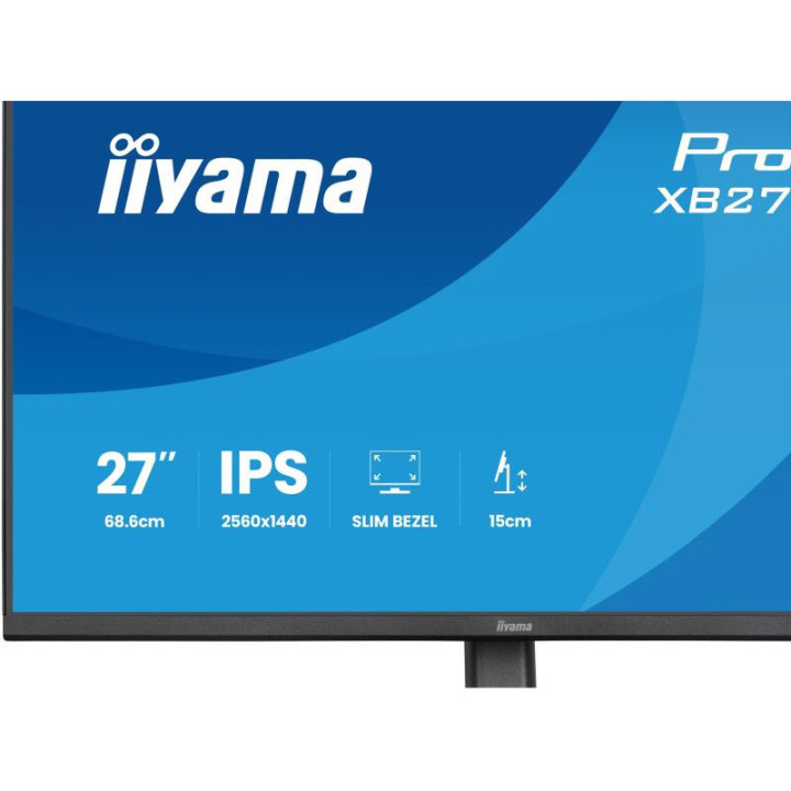 iiyama ProLite XB2791QS-B1 écran plat de PC 68,6 cm (27") 2560 x 1440 pixels Quad HD LED Noir 
