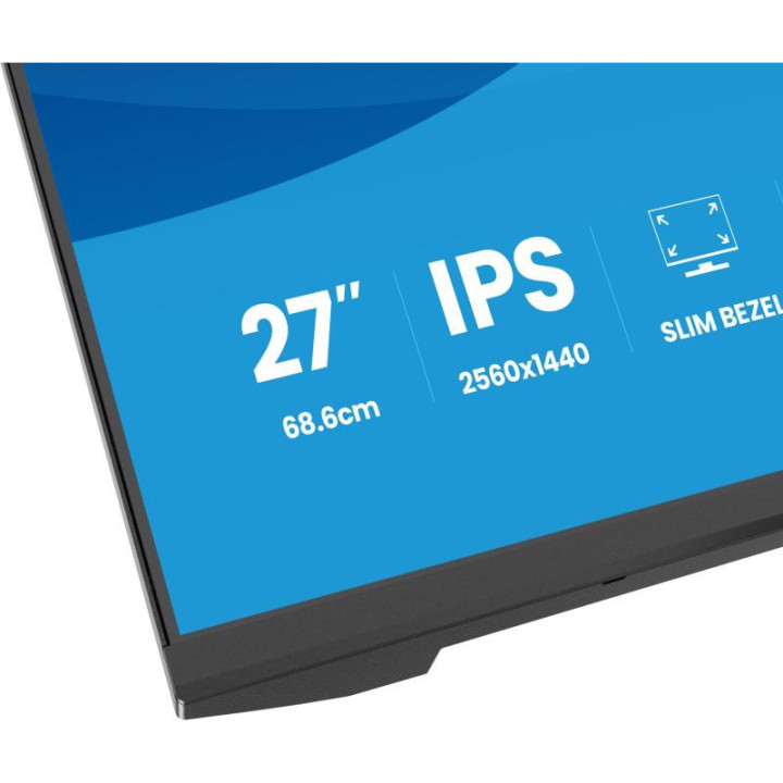 iiyama ProLite X2793QSU-B1 écran plat de PC 68,6 cm (27") 2560 x 1440 pixels Quad HD LED Noir 