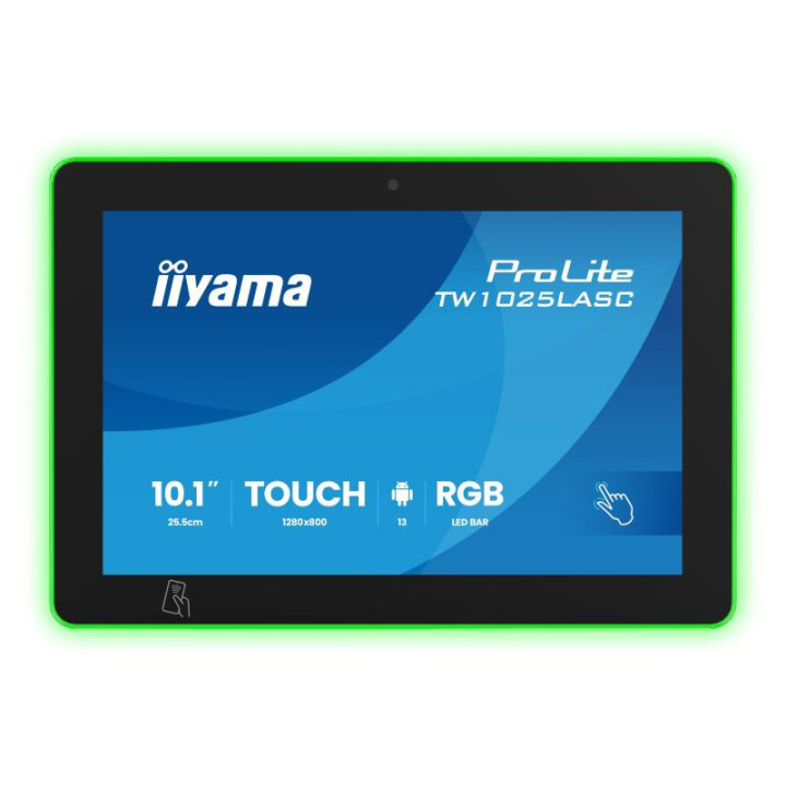 iiyama ProLite TW1025LASC-B3PNR écran plat de PC 25,6 cm (10.1") 1280 x 800 pixels WXGA LED Écran tactile Multi-utilisateur Noir