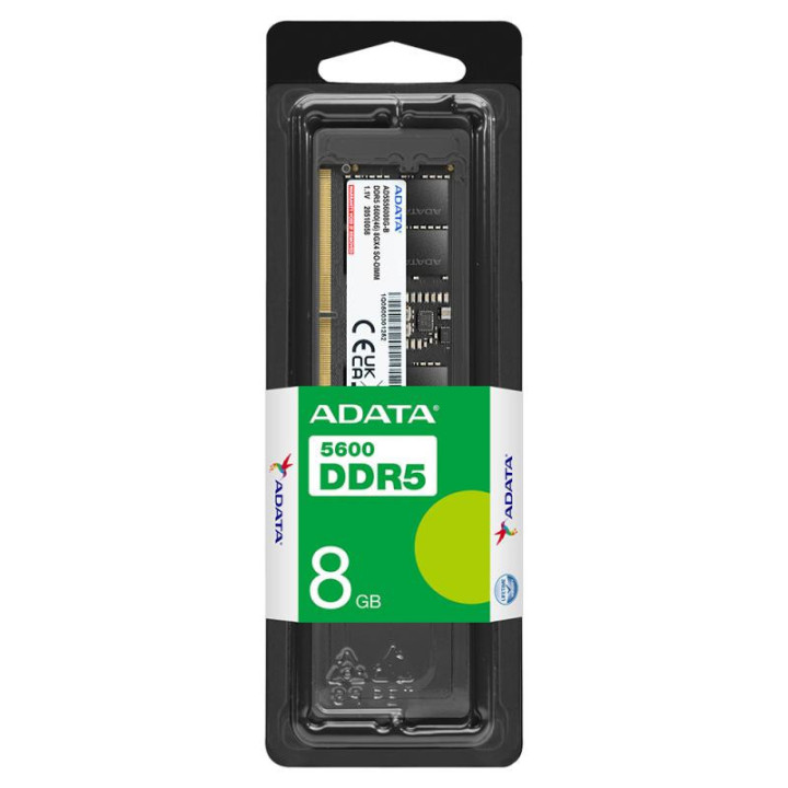 ADATA DDR5 5600 U-DIMM module de mémoire 8 Go 1 x 8 Go 288-pin DIMM 