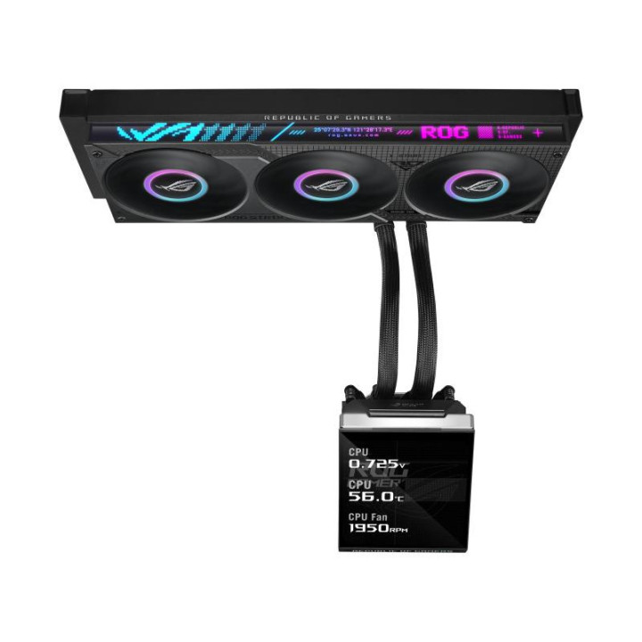 ASUS ROG Strix SLC IV 360 ARGB LCD Processeur Kit de refroidissement du liquide 12 cm Noir 1 pièce(s) 